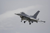 Lockheed F-16C - Atterrissage