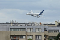 Airbus A380 en phase d'atterrissage