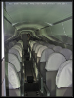 Vue sur les sièges Intérieur du Concorde