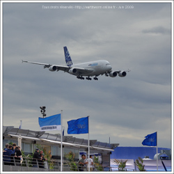 Atterrissage de l'Airbus A380