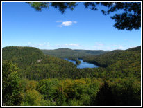 Vue sur le parc de la Mauricie