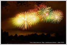 feux d'artifice du 14 juillet à Carcassonne