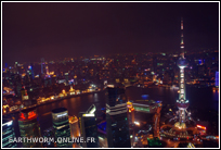 Shanghai Vue du Ciel à partir du 88ème étage de Jin Mao Tower