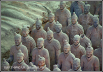 armée de soldat en terre cuite à Xian
