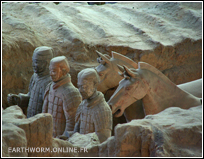 armée de soldat en terre cuite à Xian