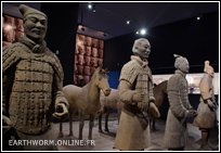 armée de soldat en terre cuite à Xian