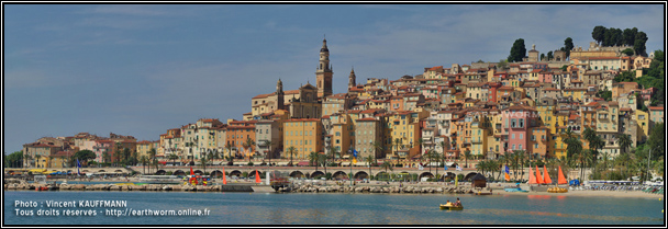 Photo panoramique Haute Résolution de la ville de Menton