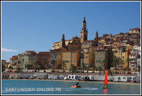 Vue sur la ville de Menton