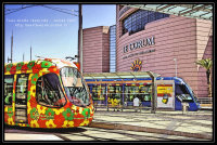 Visuel Tramway Ligne 1 et 2 - Montpellier Corum