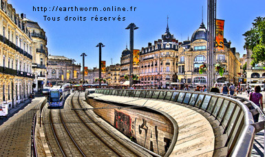 Visuel Photo illustration : Montpellier - Place de la Comédie - Ligne 1 Tramway