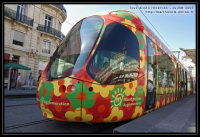 Gros Plan sur la rame Citadis 302 - Montpellier