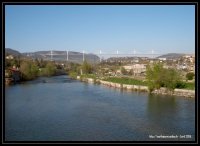 Vue sur la ville de Millau - viaduc