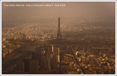 La Tour Eiffel vue du ciel 