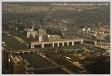 vue aerienne sur le ministère de l'économie (Paris Bercy)