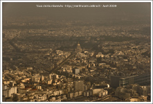 Vue aérienne de la ville de Paris