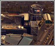 Vue aerienne de la Tour TF1