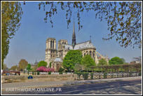 Notre Dame (Paris) au printemps