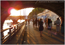 Couche du Soleil à Paris Plage