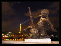 La Tour Eiffel vue du Pont Alexandre III