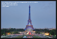 Tour Eiffel en bleu 
