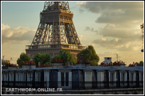 Vue de Paris avec la Tour Eiffel 