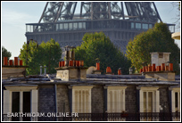 Les toits de Paris en gros plan