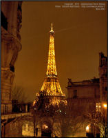 Vue nocturne parisienne