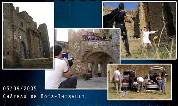 Jour de tournage dans le château de Bois Thibault